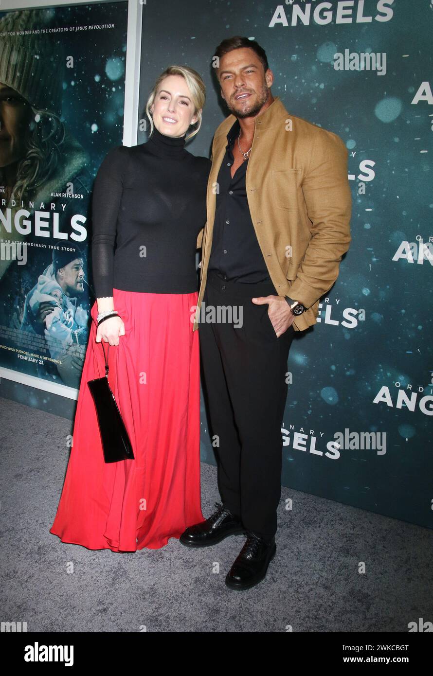 New York, NY, USA. Februar 2024. Catherine Ritchson und Alan Ritchson ...
