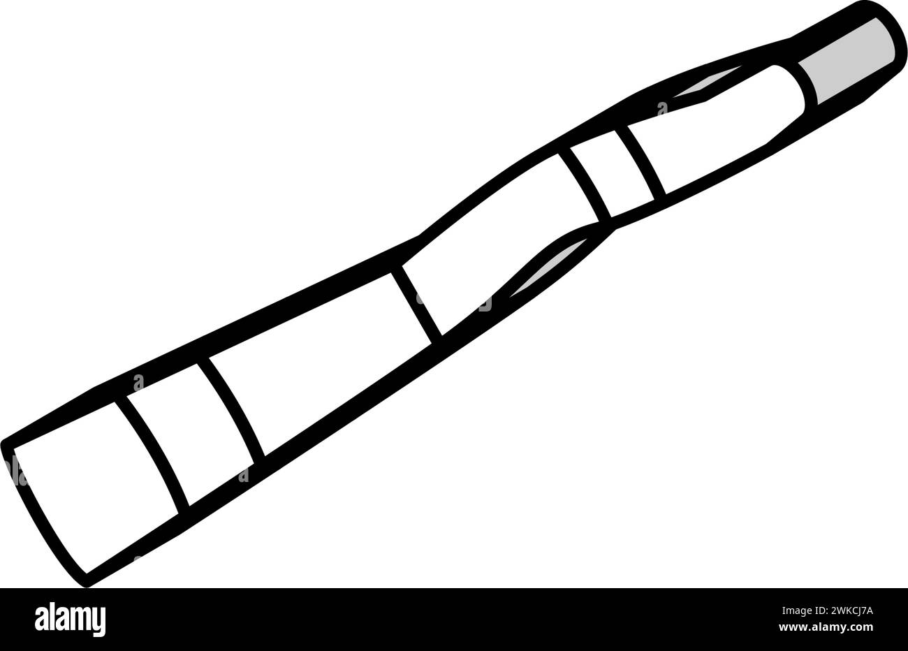 Didgeridoo Musiker Instrument Isometrische Iconvektorillustration Stock Vektor