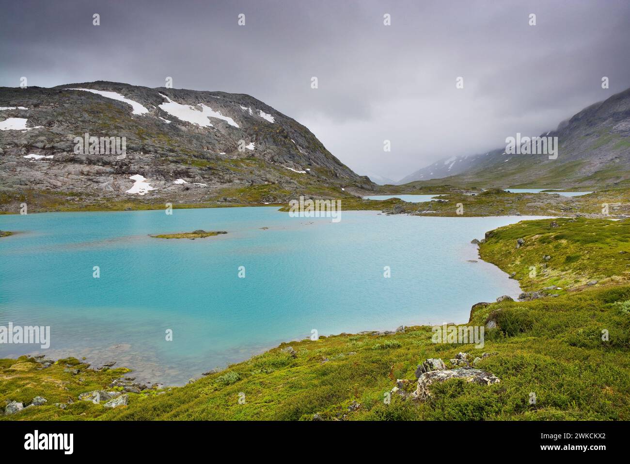 Landschaftlich reizvolle Strecke Gamle Strynefjellsvegen, Norwegen Stockfoto