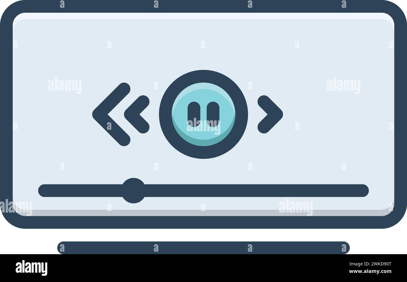 Symbol für vorherige, vorherige Stock Vektor