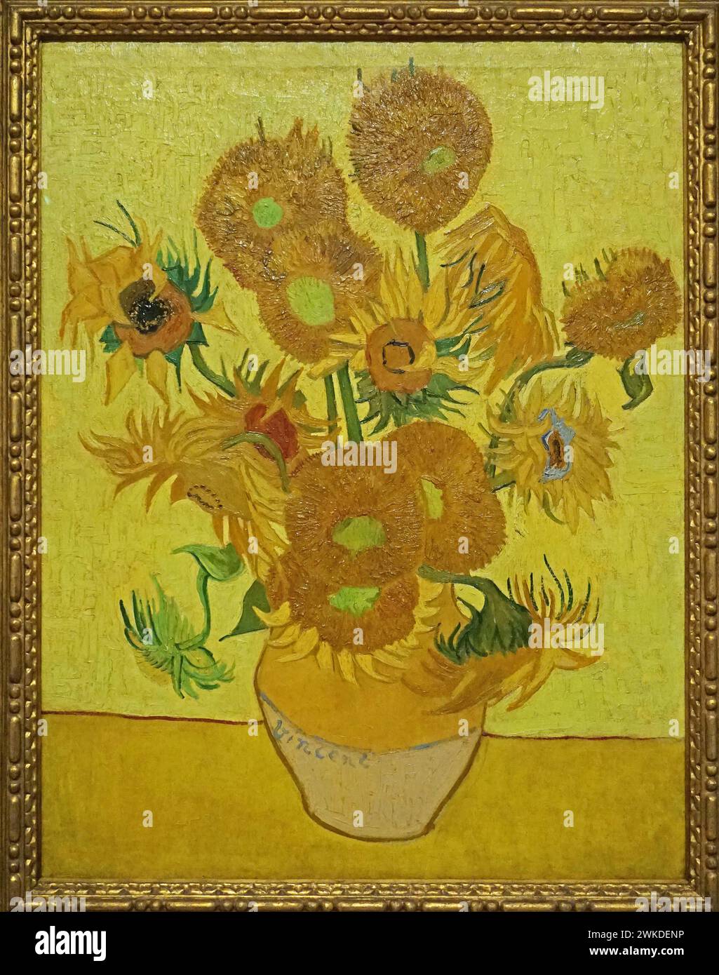 Sonnenblumen (1889) von Vincent van Gogh (1853-1890) Stockfoto