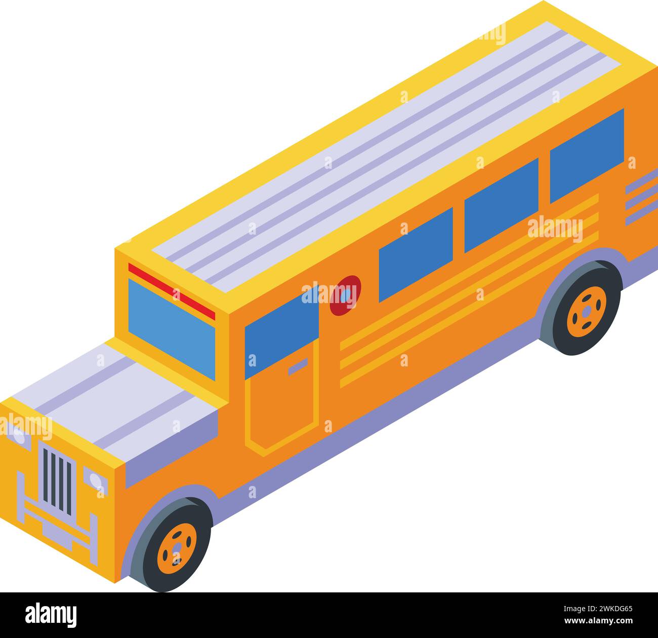 Asiatischer Jeepney Icon isometrischer Vektor. Öffentlicher Lkw. Automobiltourismus Stock Vektor