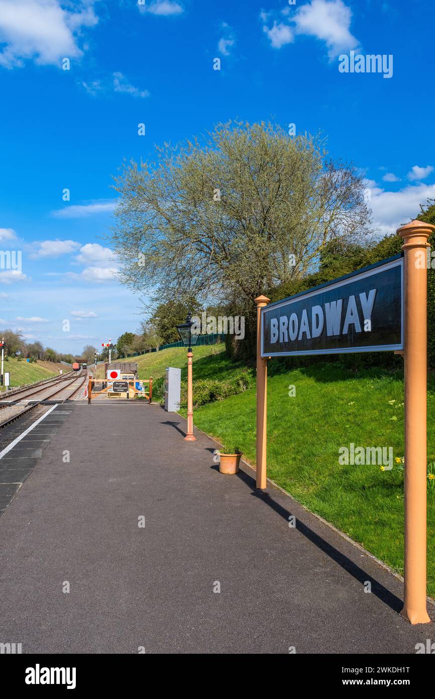 broadway Station cotswolds worcestershire england vereinigtes königreich Stockfoto