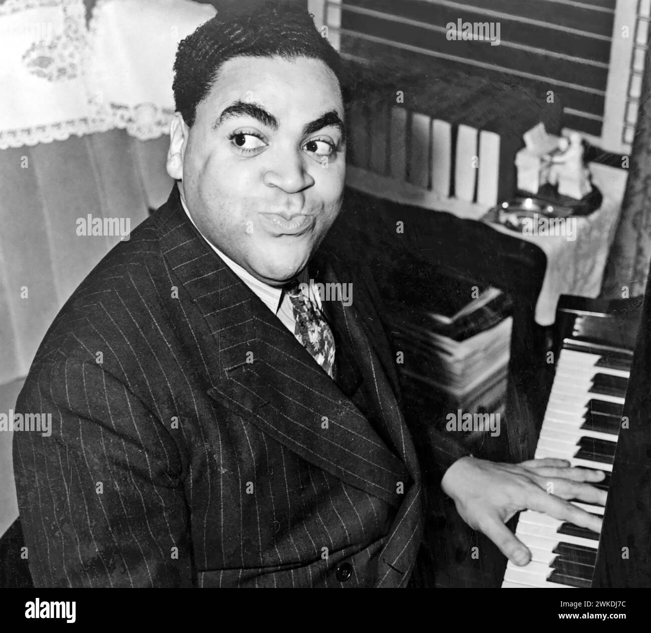 FATS WALLER (1904–1943) US-amerikanischer Jazzpianist und Komponist 1938 Stockfoto