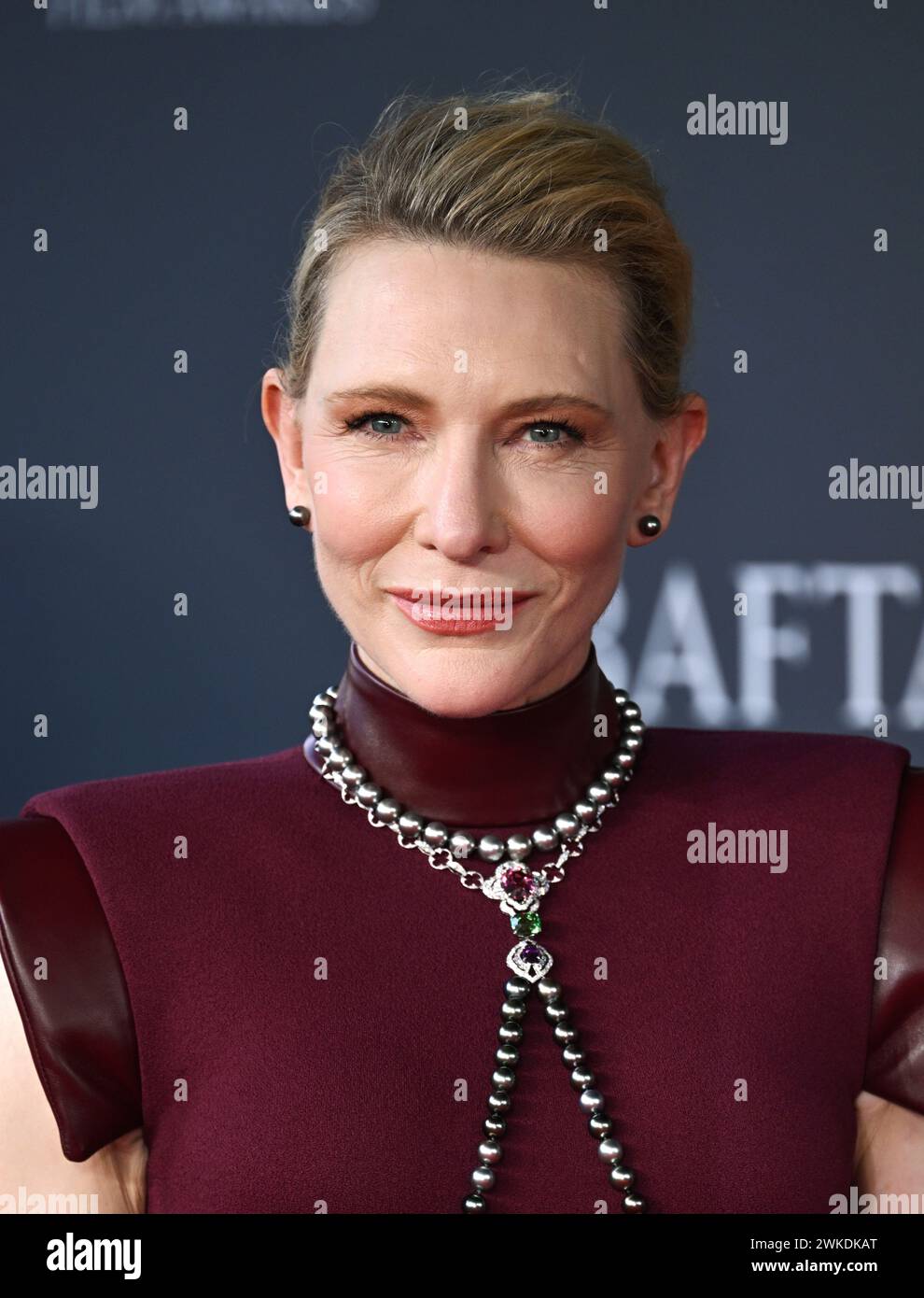 London, Großbritannien. Februar 2024. Cate Blanchett kam 2024 bei den EE BAFTA Film Awards in der Royal Festival Hall an. Quelle: Doug Peters/EMPICS/Alamy Live Stockfoto