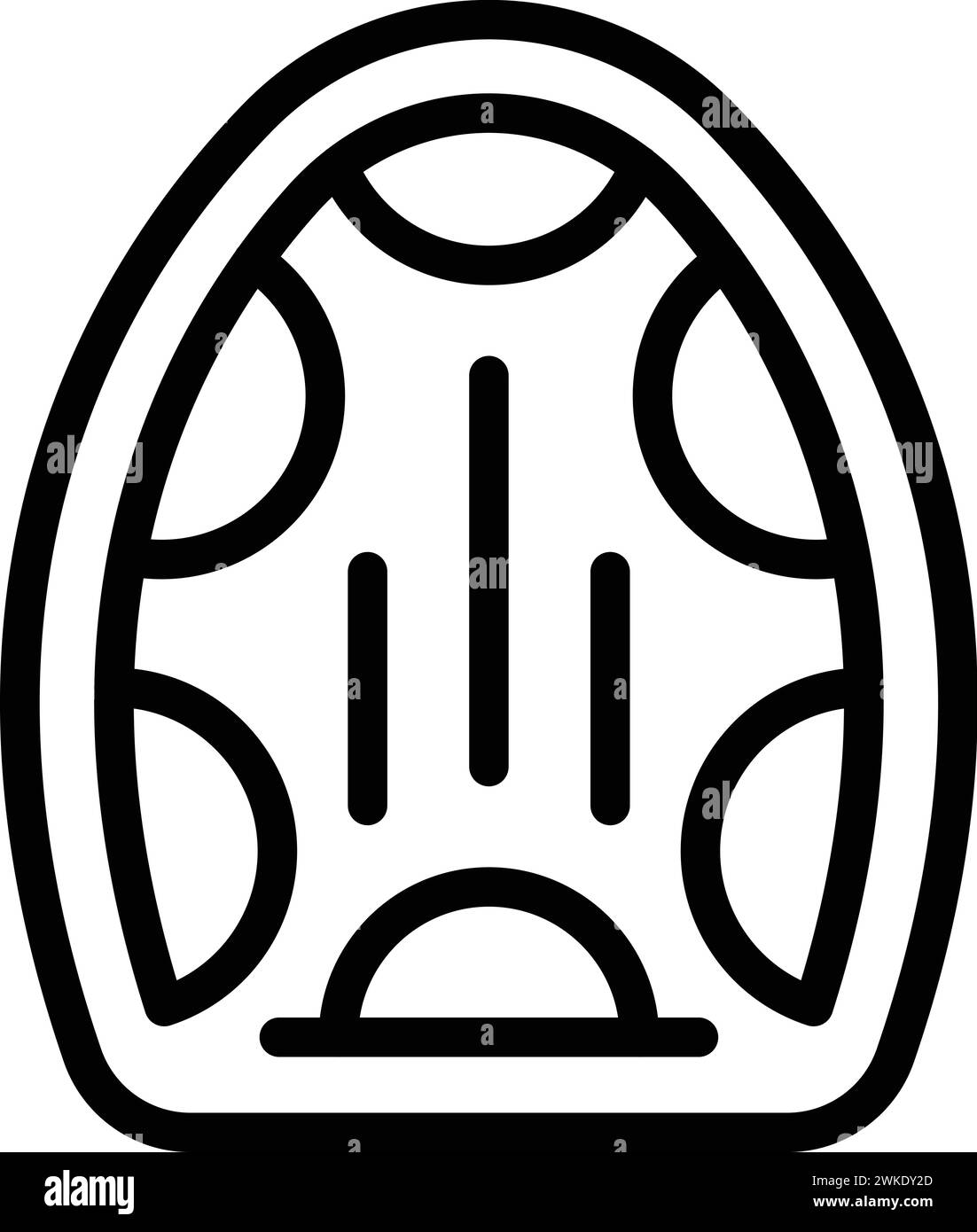 Hilfe Boot Symbol Kontur Vektor. Überlebensobjekt. Schiffswrack im Ozean Stock Vektor