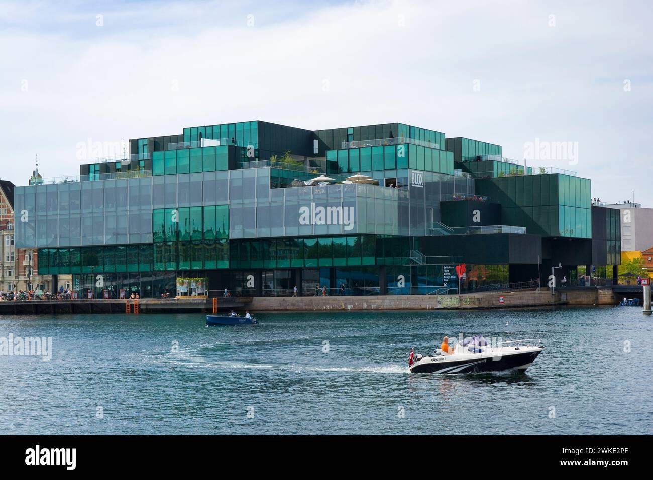 BLOX - modernes multifunktionales Gebäude am Hafen von Kopenhagen, Dänemark Stockfoto