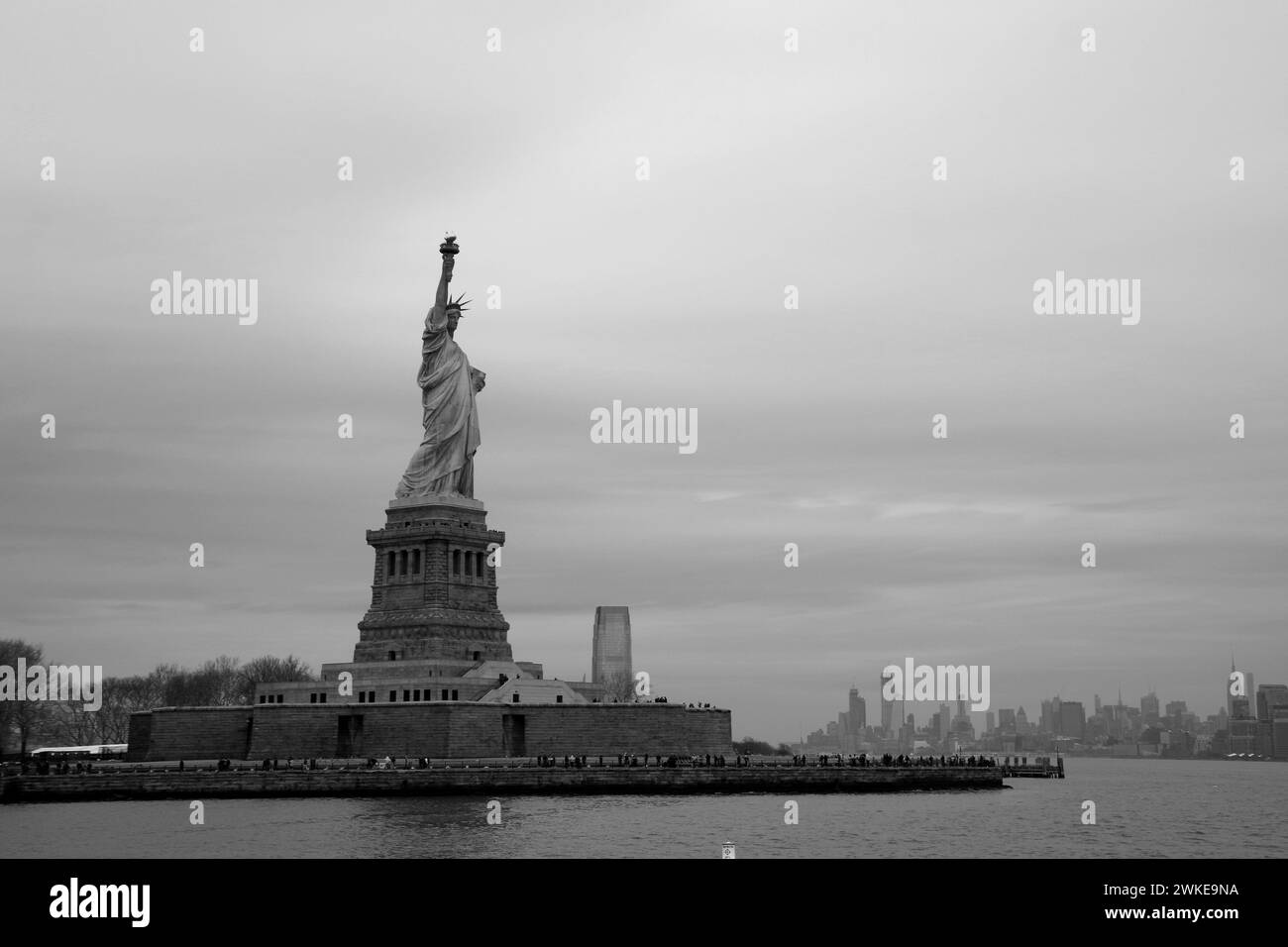 Die Freiheitsstatue ist das Symbol der Freiheit. Stockfoto