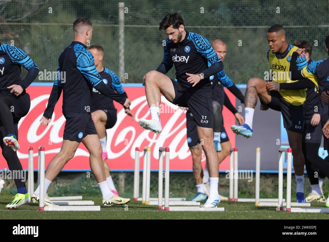 20 febbraio 2024 Castelvolturno, Italia - SSC Napoli Konami Training ...