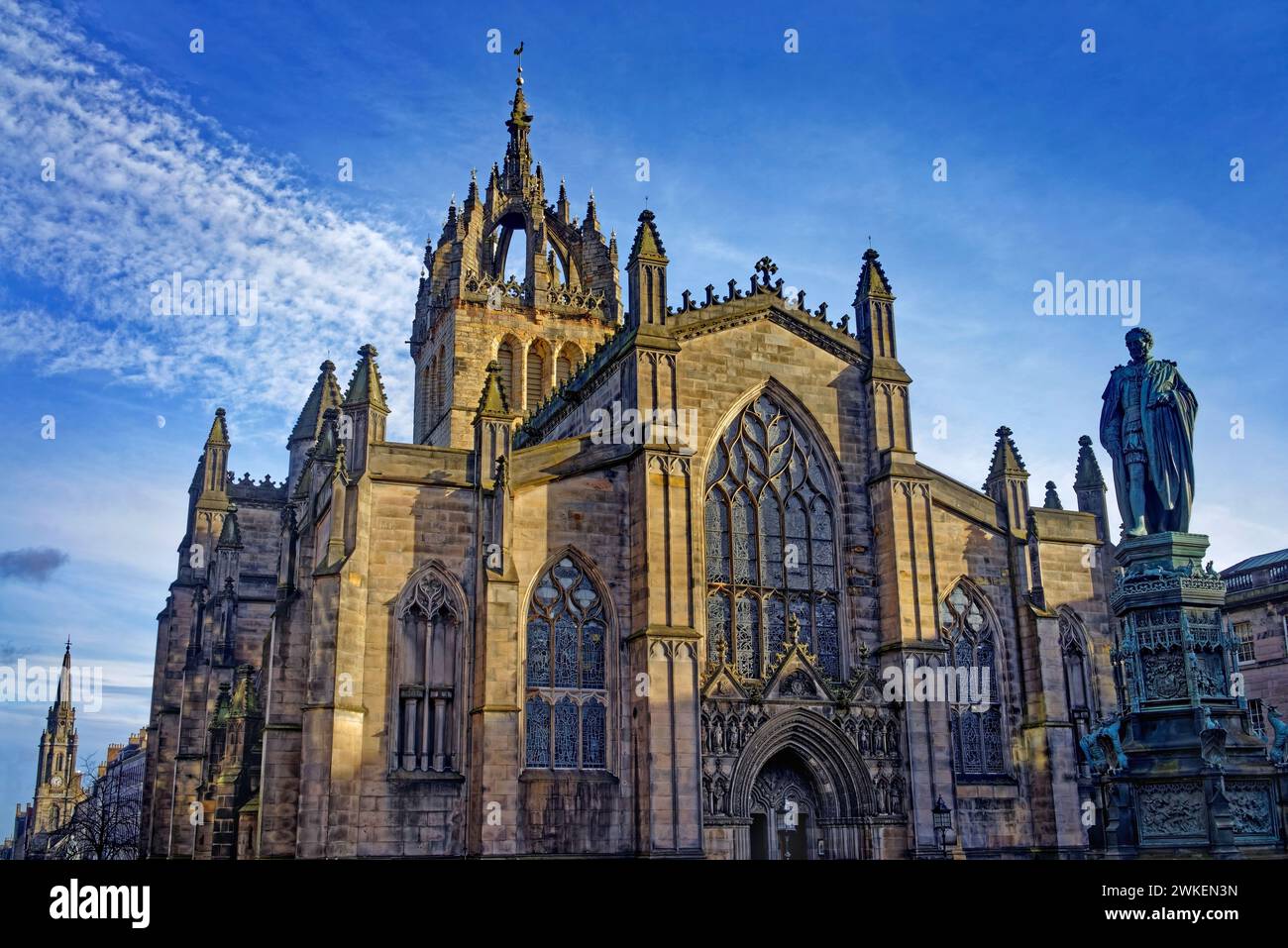 Großbritannien, Schottland, Edinburgh, St. Giles Cathedral auf der Royal Mile. Stockfoto