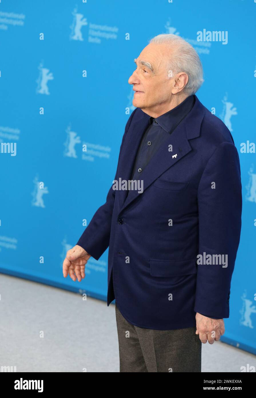 Berlin, 20. Februar 2024, beim Fotoaufruf für den Goldenen Ehrenbären für Regisseur Martin Scorsese beim 74. Internationalen Filmfestival Berlinale. Foto: Doreen Kennedy / Alamy Live News. Stockfoto