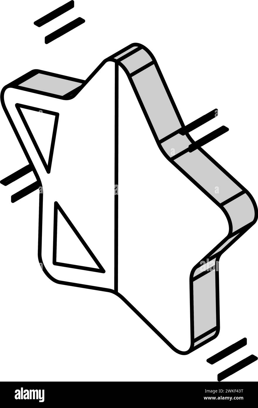 Sterngelee Bonbons Gummi isometrische Icon Vektor Illustration Stock Vektor