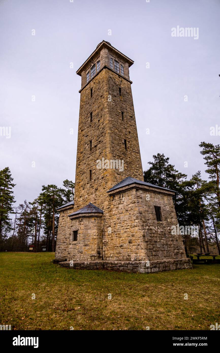 Frühlingswanderung entlang der ILM bei Bad Berka bei herrlichem Sonnenschein - Thüringen - Deutschland Stockfoto