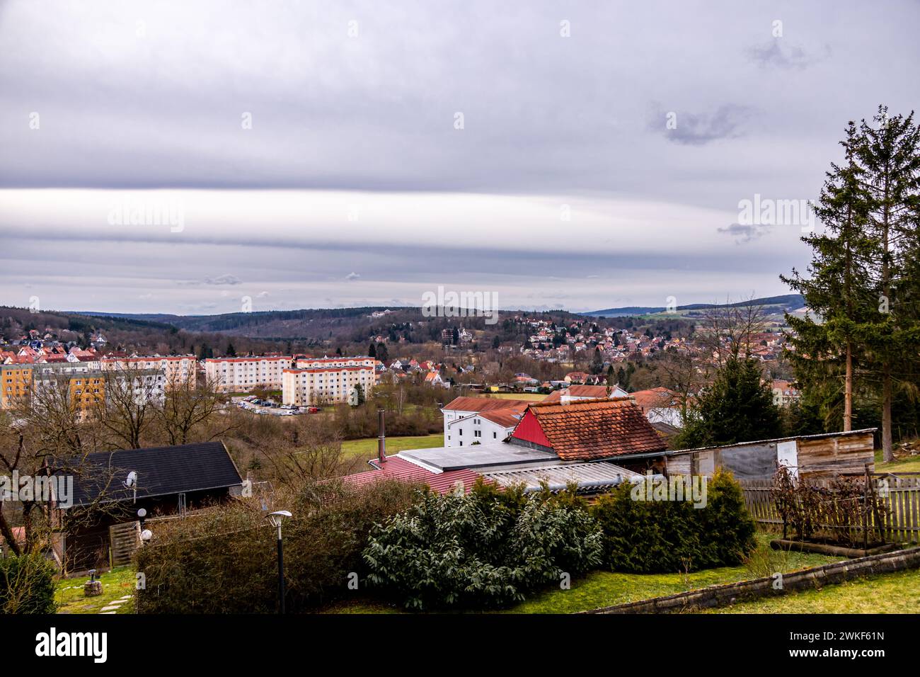 Frühlingswanderung entlang der ILM bei Bad Berka bei herrlichem Sonnenschein - Thüringen - Deutschland Stockfoto