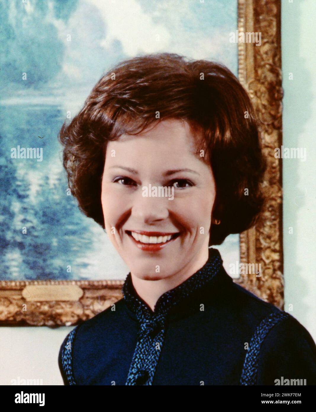 Rosalynn Carter. Porträt der First Lady der Vereinigten Staaten als Ehefrau von Präsident Jimmy Carter, Eleanor Rosalynn Carter (1927–2023) im Jahr 1977 Stockfoto