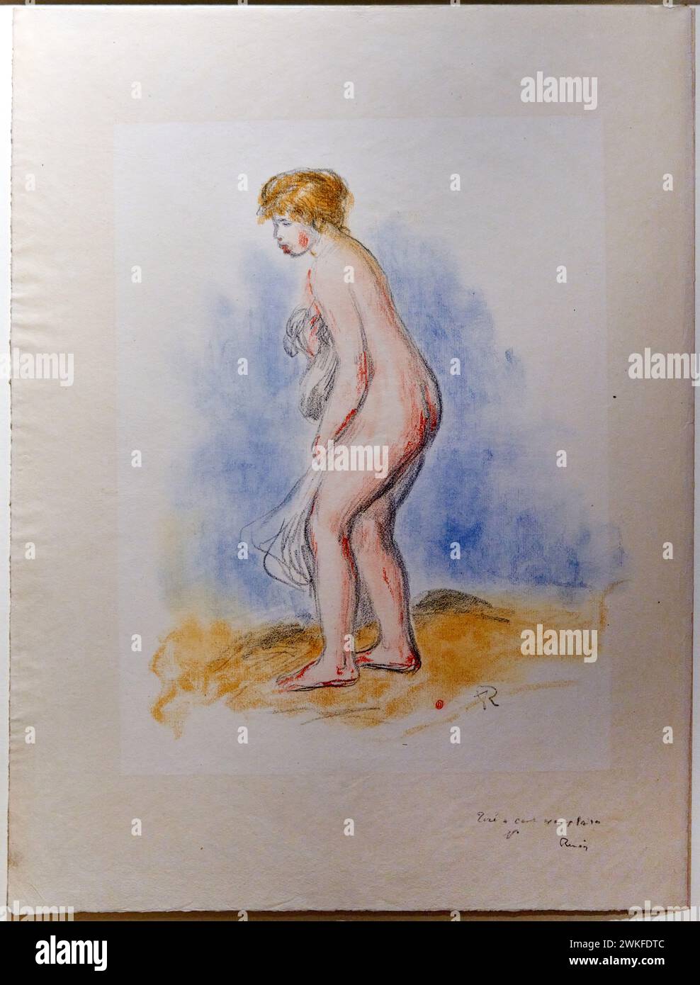 „Baigneuse debout, en pied“, 1896, Auguste Renoir Stockfoto