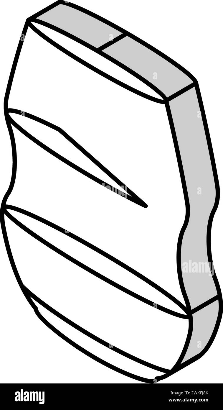 Restaurant Wein Glas isometrische Symbol Vektor-Illustration Stock Vektor