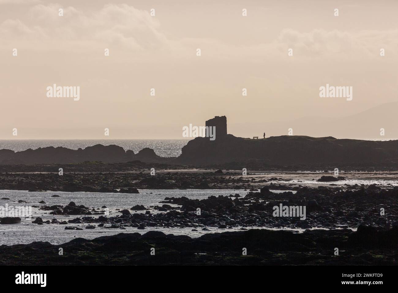Lady’s Tower in Elie wurde 1770 für Lady Janet Anstruther gebaut Stockfoto