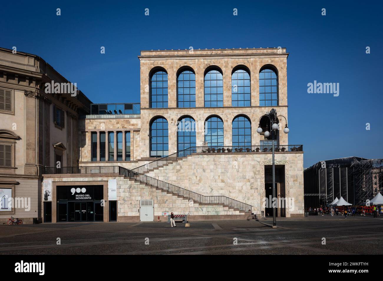 Das Novecento Museum zeigt italienische und internationale Kunst aus dem 20. Jahrhundert. Mailand. Italien. Stockfoto
