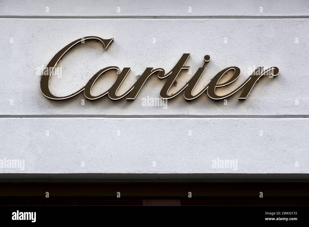 Kopenhagen, Dänemark – 14. Oktober 2021: Cartier ist ein französisches Luxusgüterkonglomerat Stockfoto