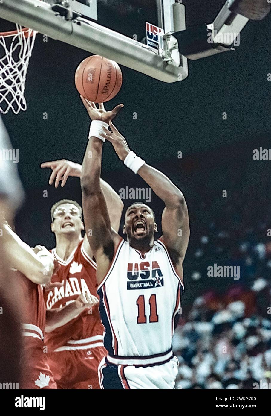 Karl Malone (USA), 1992 Tournament of the Americas Stockfoto