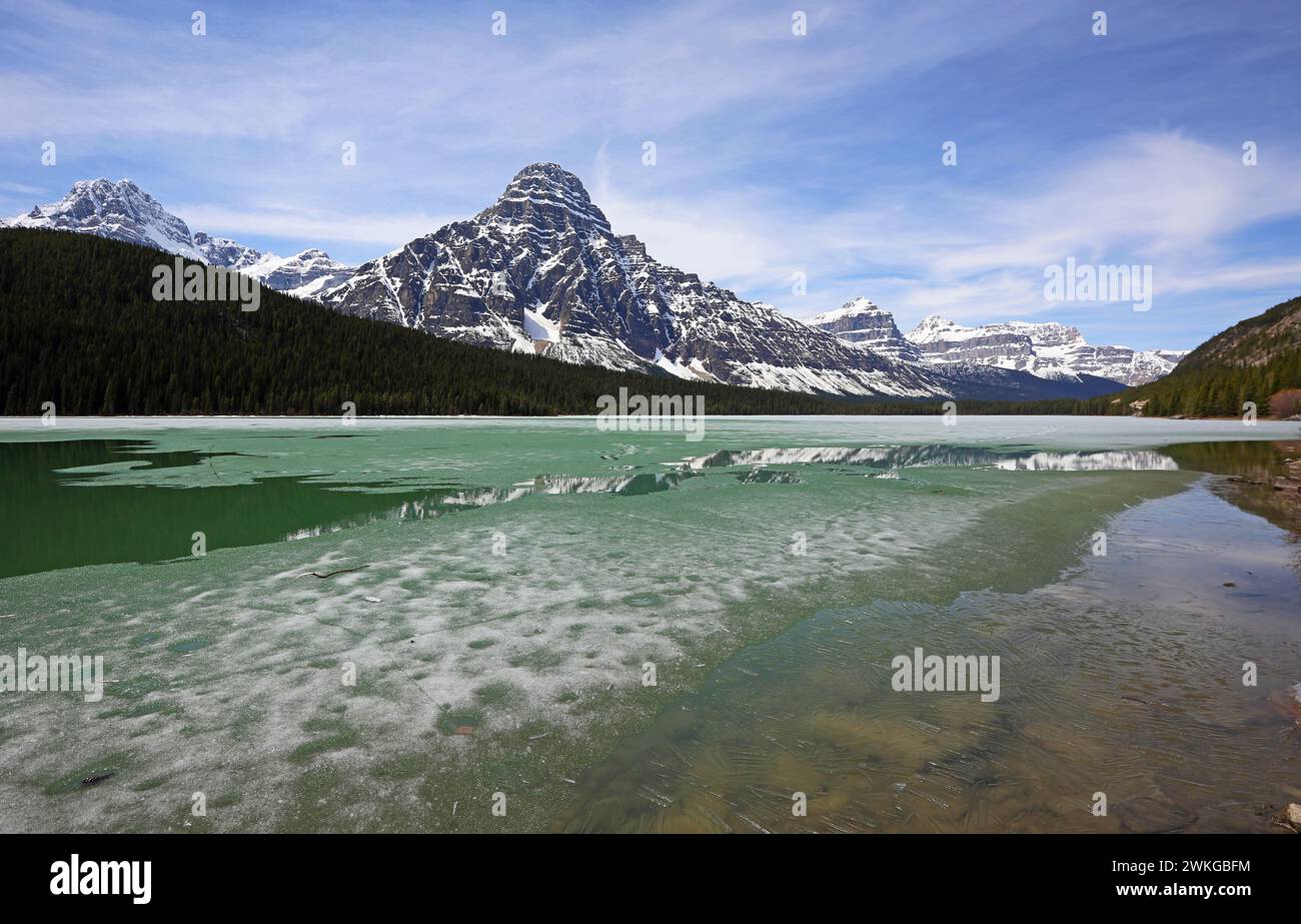 Mount Chephren, Kanada Stockfoto