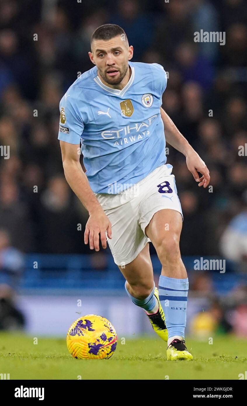 MANCHESTER, GROSSBRITANNIEN. Februar 2024. Mateo Kovačić von Manchester City während des Premier League-Spiels im Etihad Stadium in Manchester. Der Bildnachweis sollte lauten: Andrew Yates/Sportimage Credit: Sportimage Ltd/Alamy Live News Stockfoto