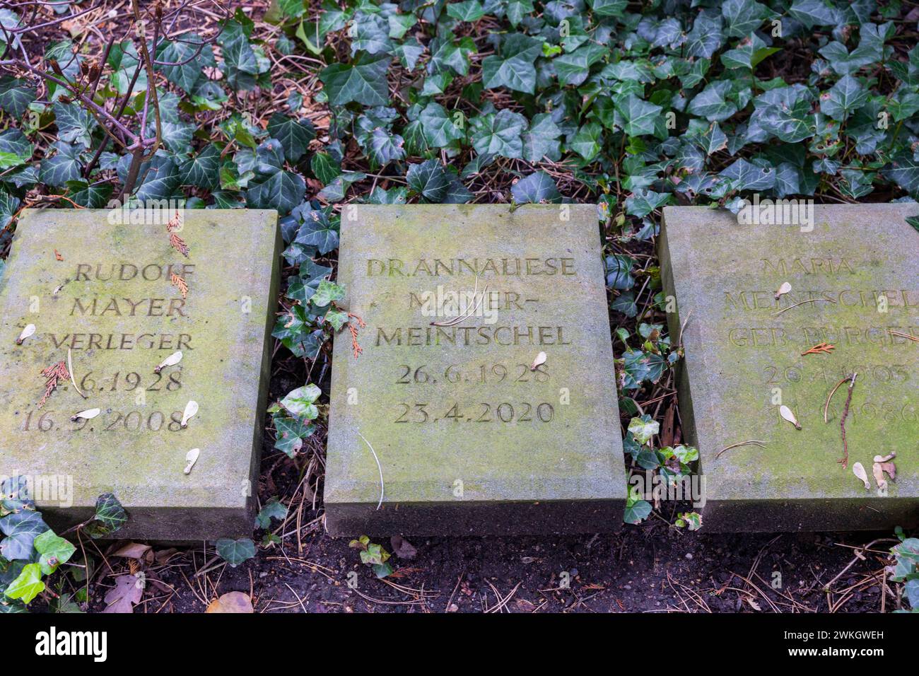 Der Loschwitz-Friedhof ist neben dem stillgelegten Kirchenfriedhof die zweite Grabstätte im Dresdner Stadtteil Loschwitz, die heute noch genutzt wird Stockfoto