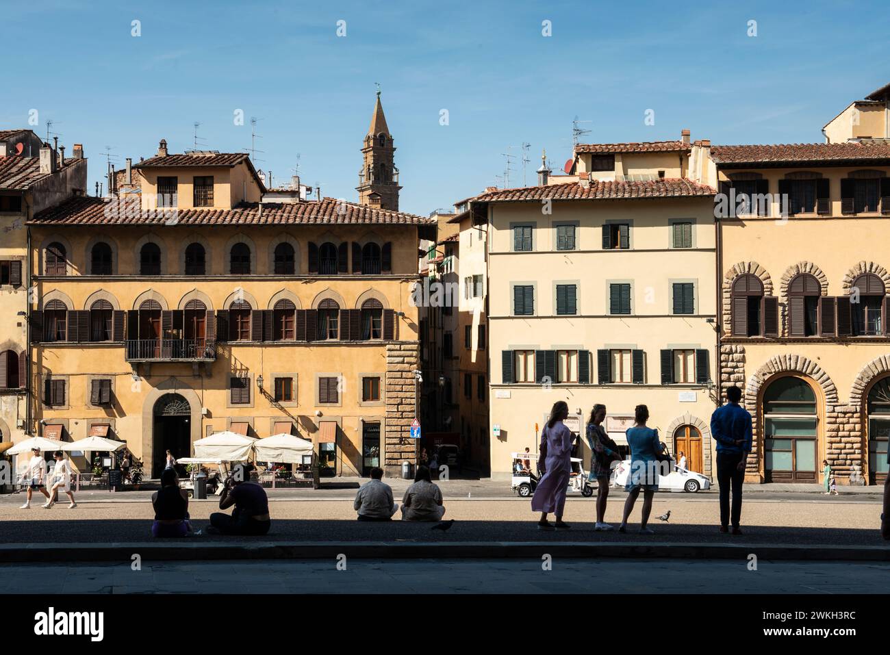 Piazza Pitti, Florenz, Italien Stockfoto