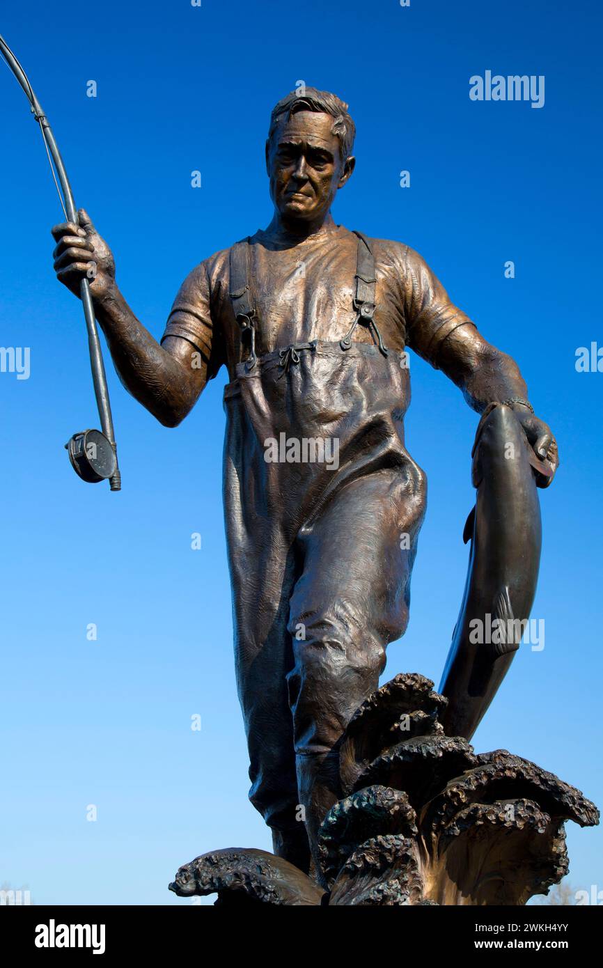 Tom McCall Statue, Riverfront Park, Salem, Oregon Stockfoto