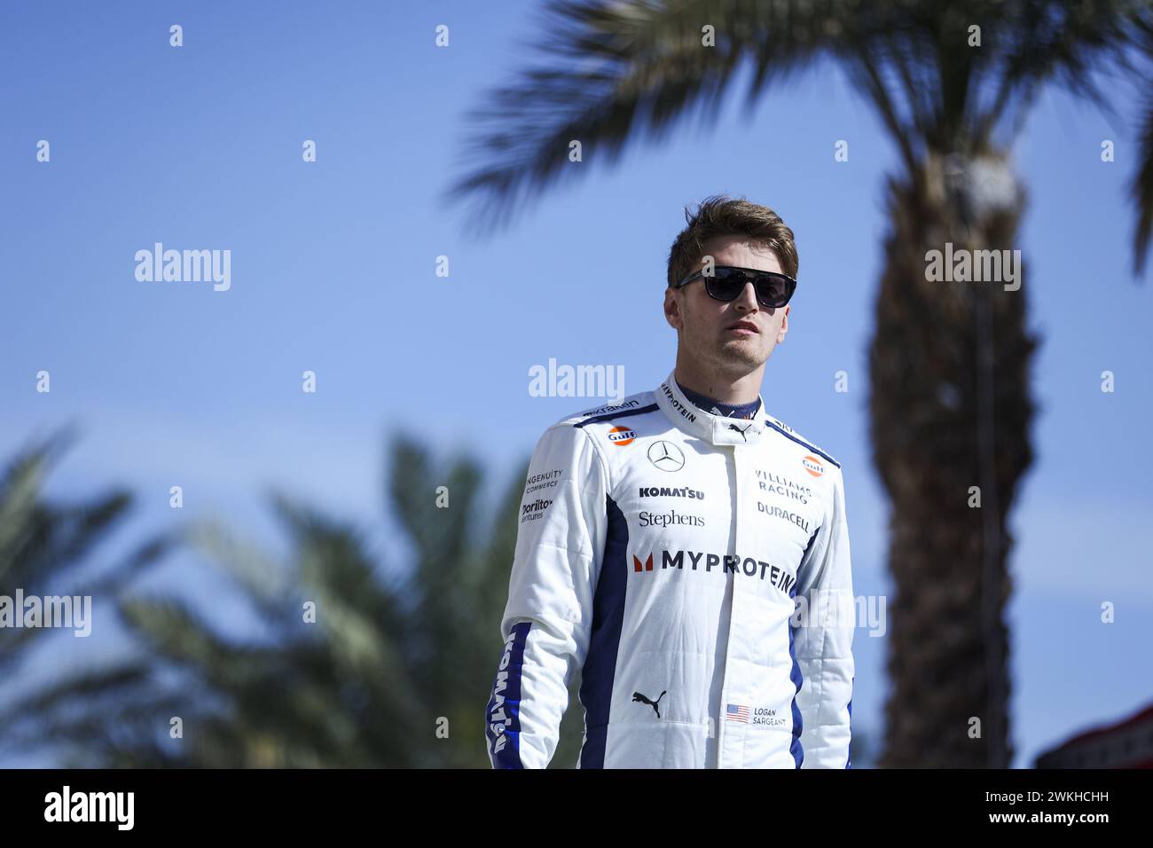 SARGEANT Logan (usa), Williams Racing FW46, Porträt während der Formel 1 Aramco Vorsaisontests 2024 der FIA Formel 1 Weltmeisterschaft 2024 vom 21. Bis 23. Februar 2024 auf dem Bahrain International Circuit in Sakhir, Bahrain Stockfoto