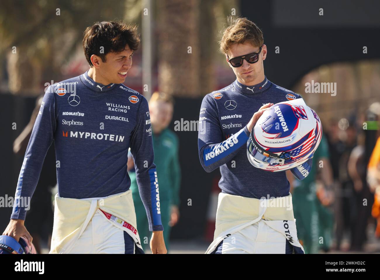 SARGEANT Logan (usa), Williams Racing FW46, Porträt während der Formel 1 Aramco Vorsaisontests 2024 der FIA Formel 1 Weltmeisterschaft 2024 vom 21. Bis 23. Februar 2024 auf dem Bahrain International Circuit in Sakhir, Bahrain Stockfoto