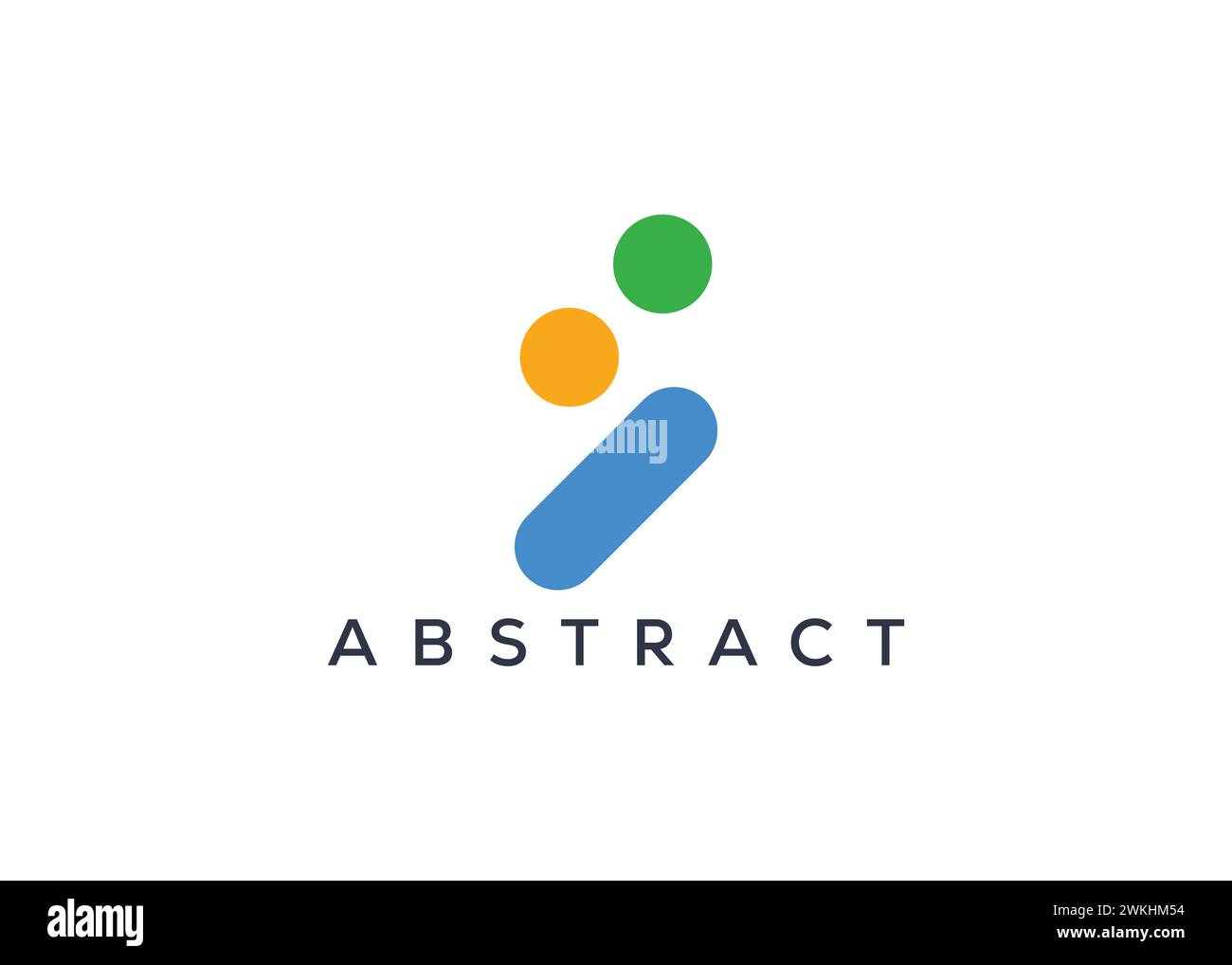 Vorlage für kreative und minimale abstrakte Logovektoren. Abstraktes modernes Logo Stock Vektor