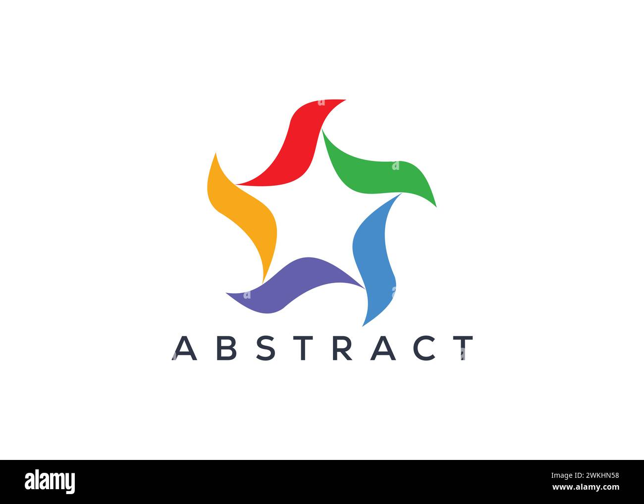 Kreative und minimale abstrakte Star-Logo-Vektorvorlage. Abstraktes Modern Star-Logo Stock Vektor