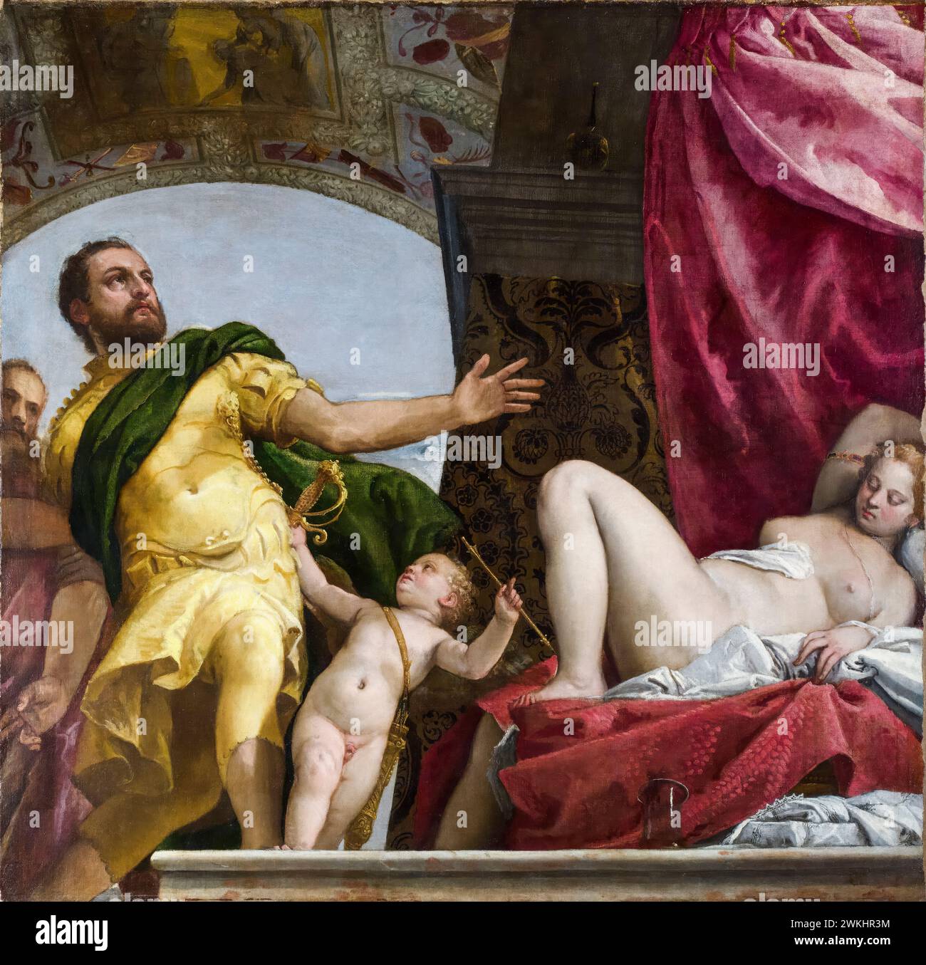 Paolo Veronese, vier Allegorien der Liebe: Respekt, Ölgemälde auf Leinwand, um 1575 Stockfoto