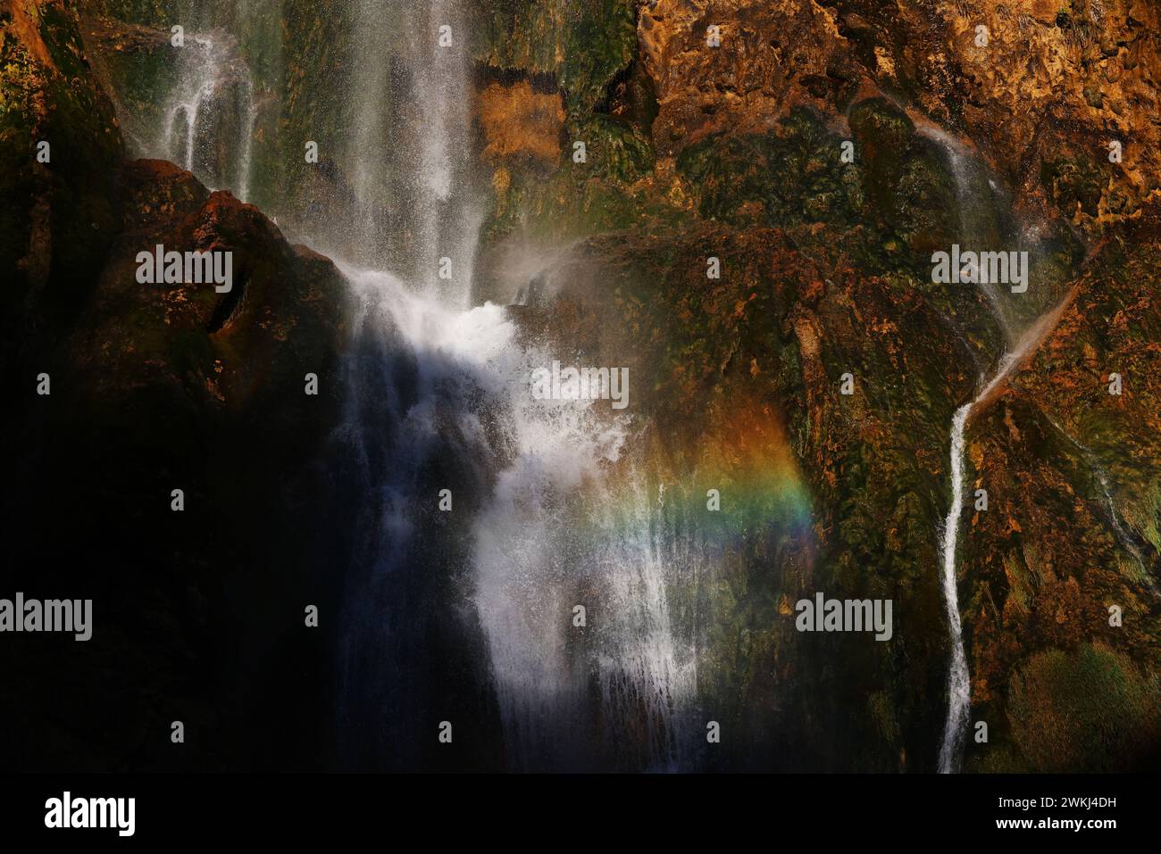 Plitvicer Gesehen, Wasserfall, Plitvice, Kroatien, Plitvicer Nationalpark, Plitvicer See, Naturschönheit, beeindruckende Natur an den Plitvicer gesehen Stockfoto