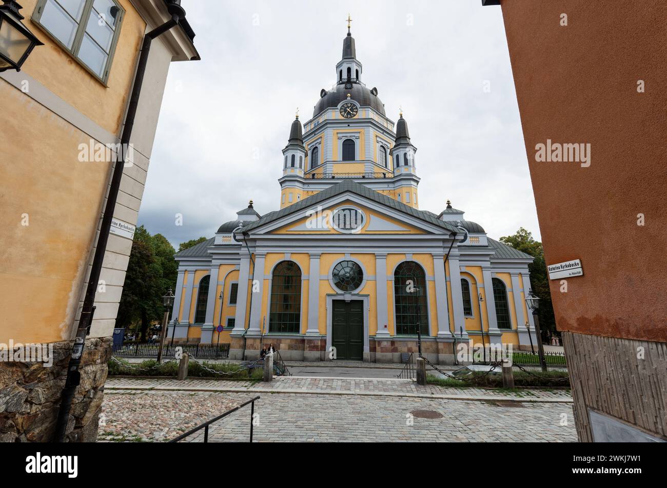 Katarina Kyrka, Katharinenkirche eine barocke Kirche im Stadtteil Katerina-Sofia, Sodermalm, Stockholm Stockfoto