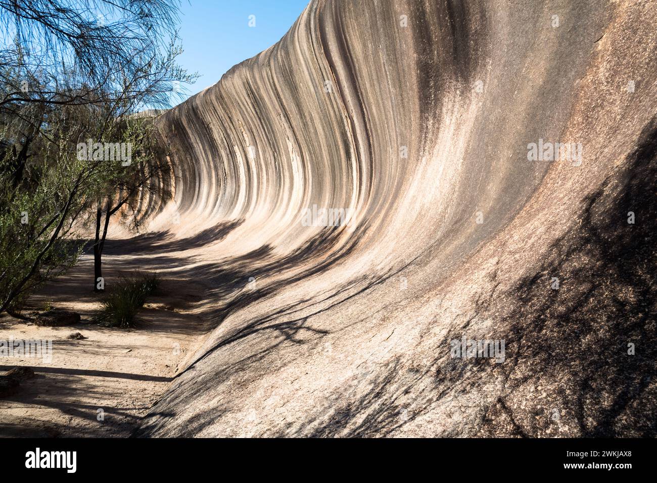 Der Wave Rock in Westaustralien Stockfoto