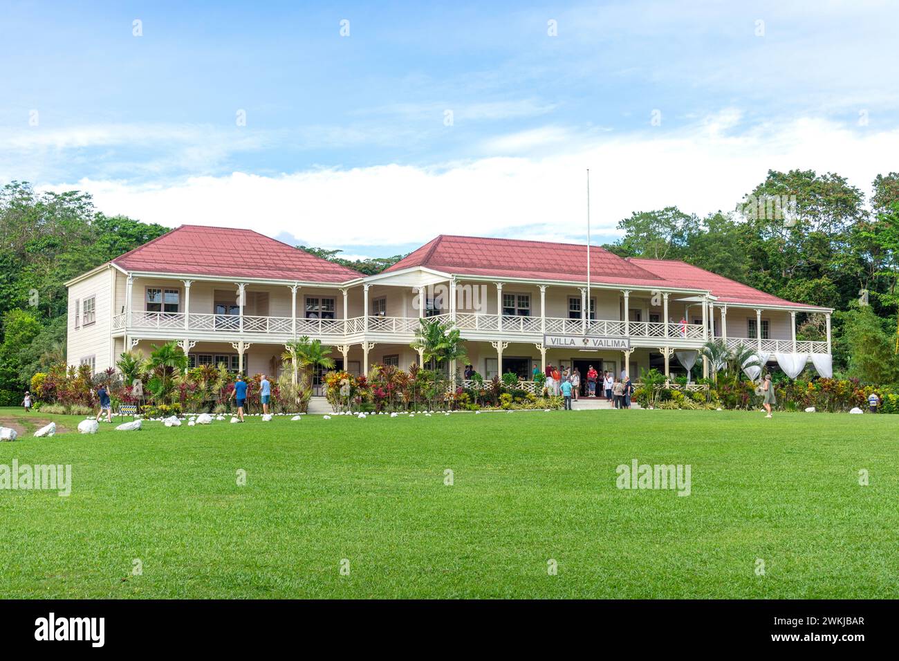 Vailima Plantation Home (Robert Louis Stevenson Museum), Vailima Botanische Gärten, Apia, Upolu Island, Samoa Stockfoto