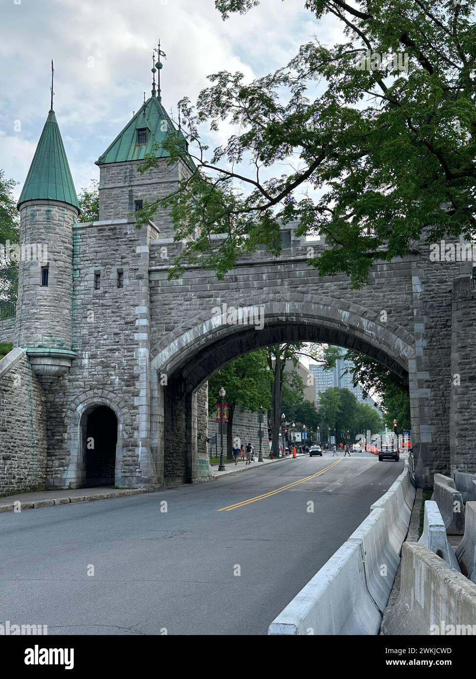 Das Tor zu den Stadtmauern von Québec City. Kanada Stockfoto