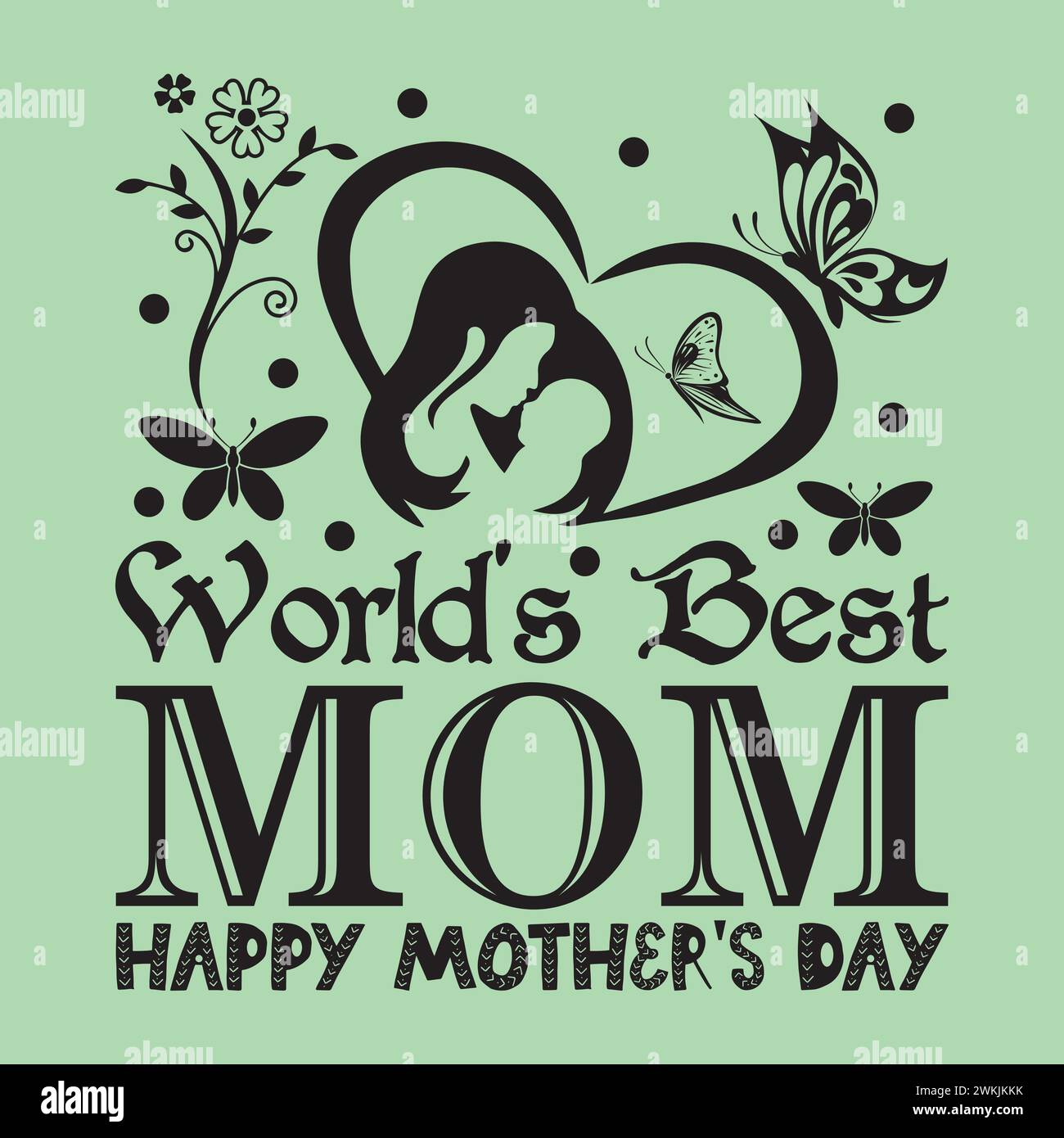Mothers Day Typografie T-Shirt-Design Stock Vektor