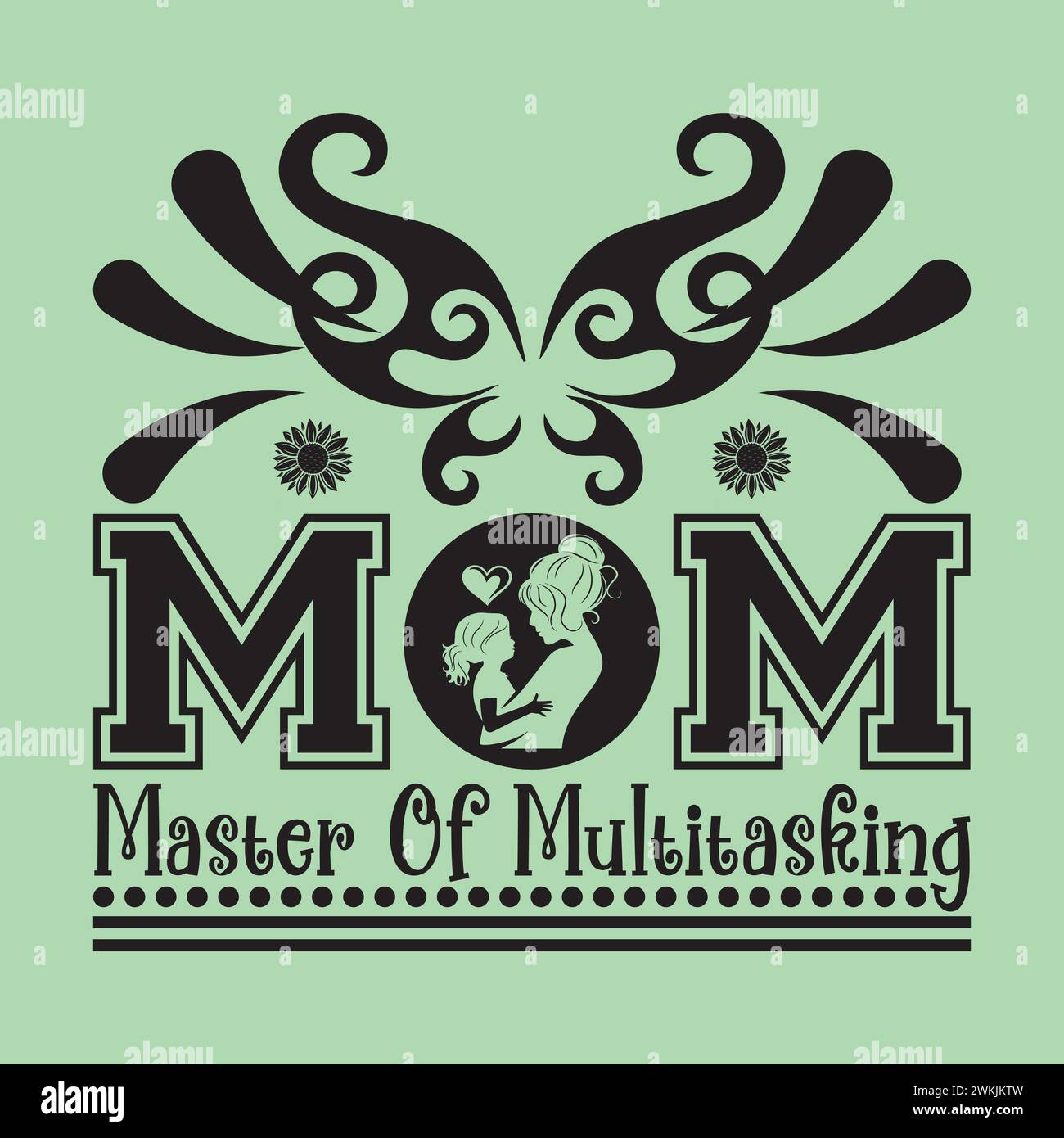 Mothers Day Typografie T-Shirt-Design Stock Vektor