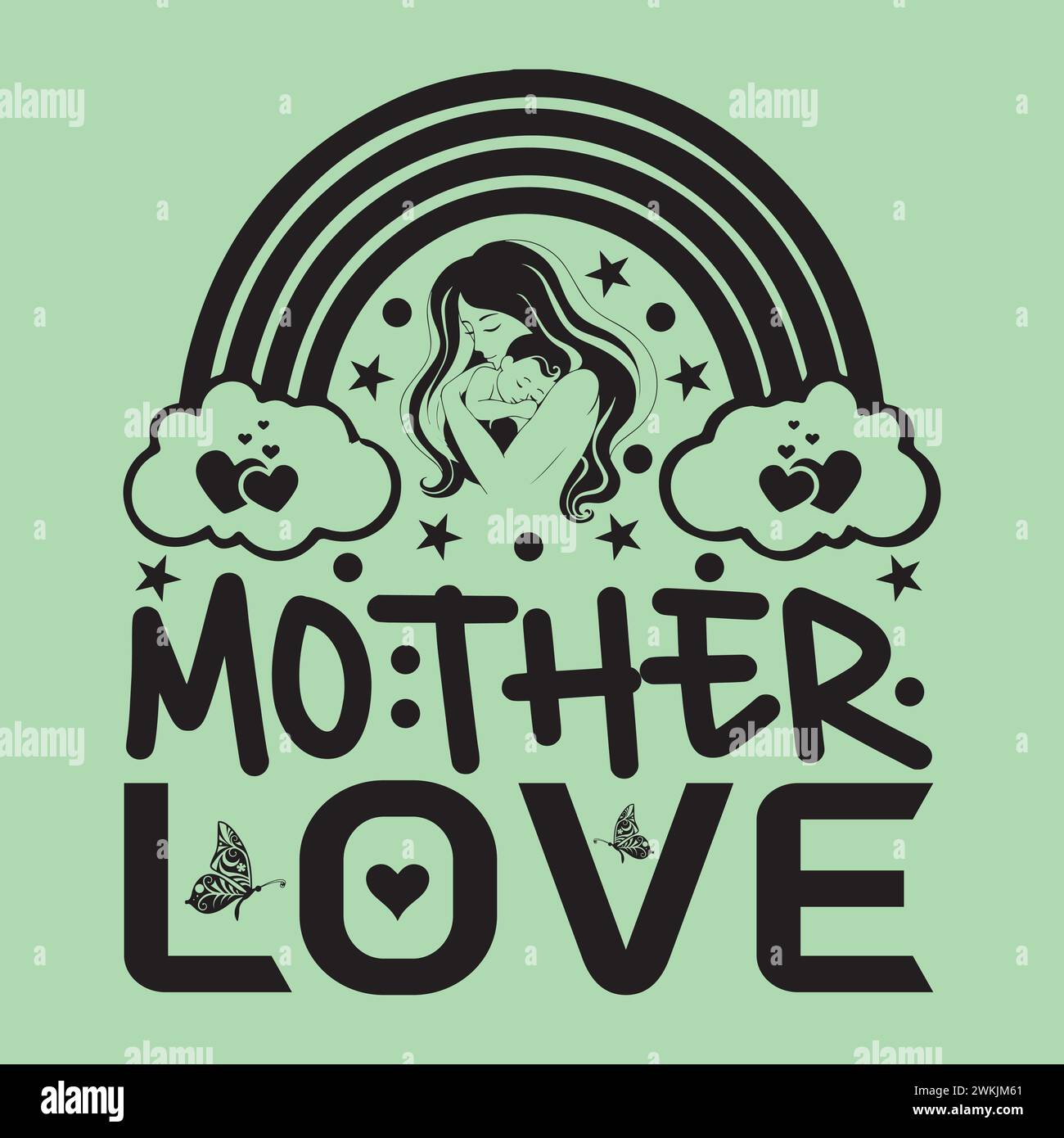 Mothers Day Typografie T-Shirt-Design Stock Vektor