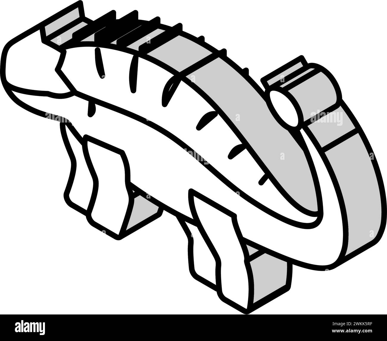 ankylosaurus Dinosaurier Tier isometrische Icon Vektor Illustration Stock Vektor