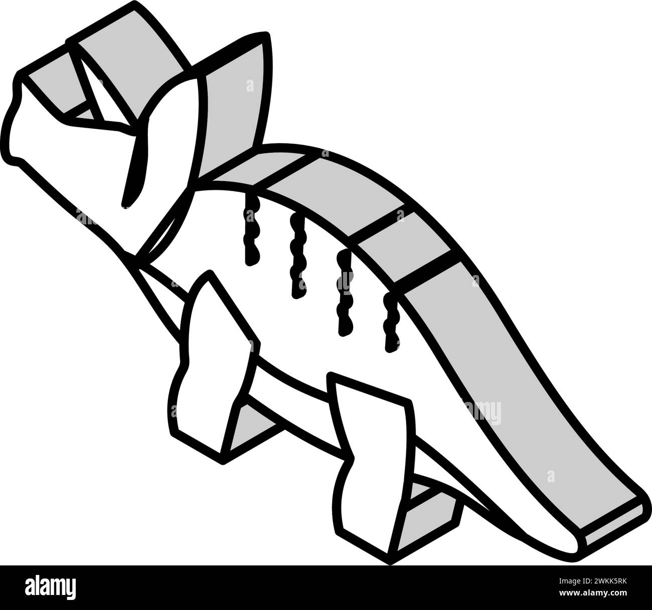 triceratops Dinosaurier Tier isometrische Icon Vektor Illustration Stock Vektor triceratops Dinosaurier Tier isometrische Icon Vektor Illustration Stock Vektor