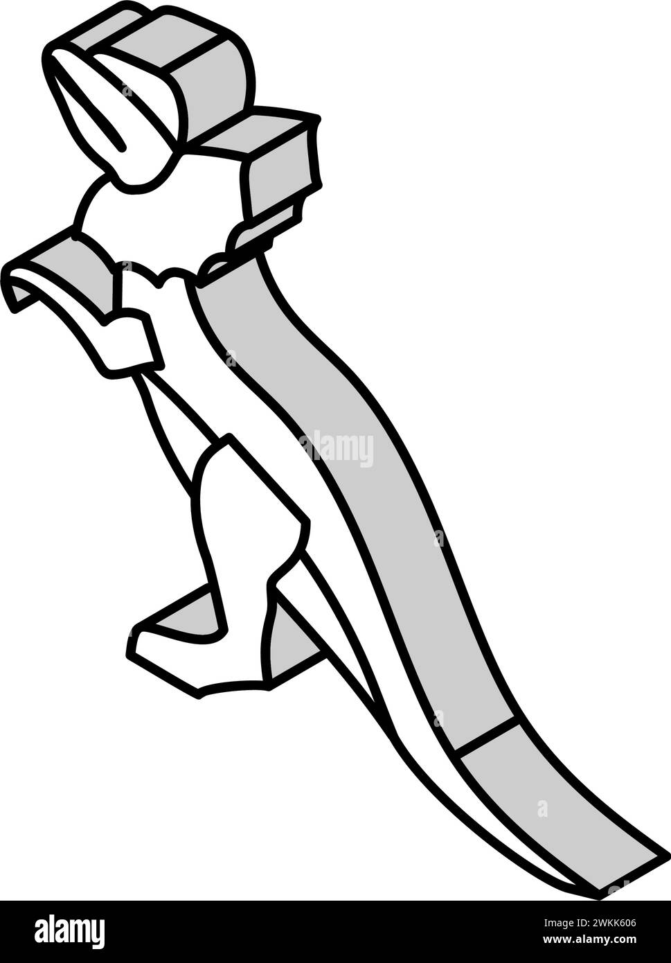 dilophosaurus Dinosaurier Tier isometrische Icon Vektor Illustration Stock Vektor dilophosaurus Dinosaurier Tier isometrische Icon Vektor Illustration Stock Vektor