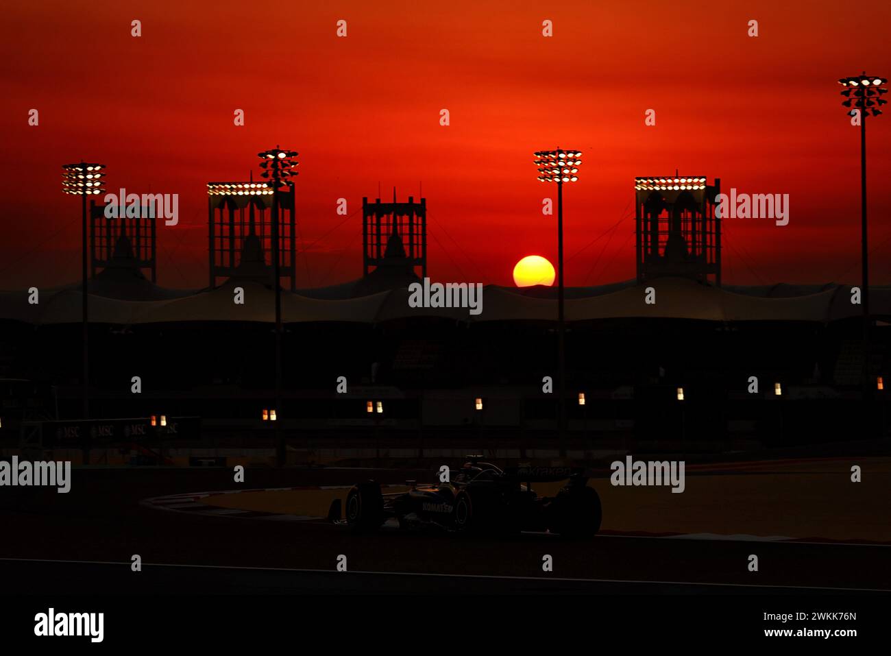 Sakhir, Bahrain. Februar 2024. Logan Sargeant (USA) Williams Racing FW46. 21.02.2024. Formel-1-Test, Sakhir, Bahrain, Tag 1. Das Foto sollte lauten: XPB/Alamy Live News. Stockfoto