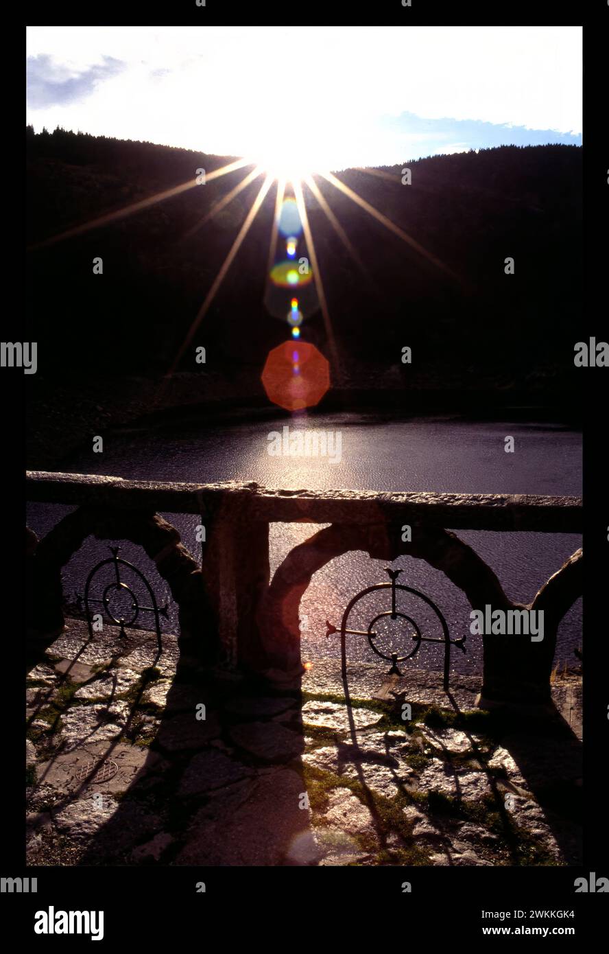 Lac Noir, ein See in Orbey, Elsass, Vogesenmassiv, Frankreich Stockfoto