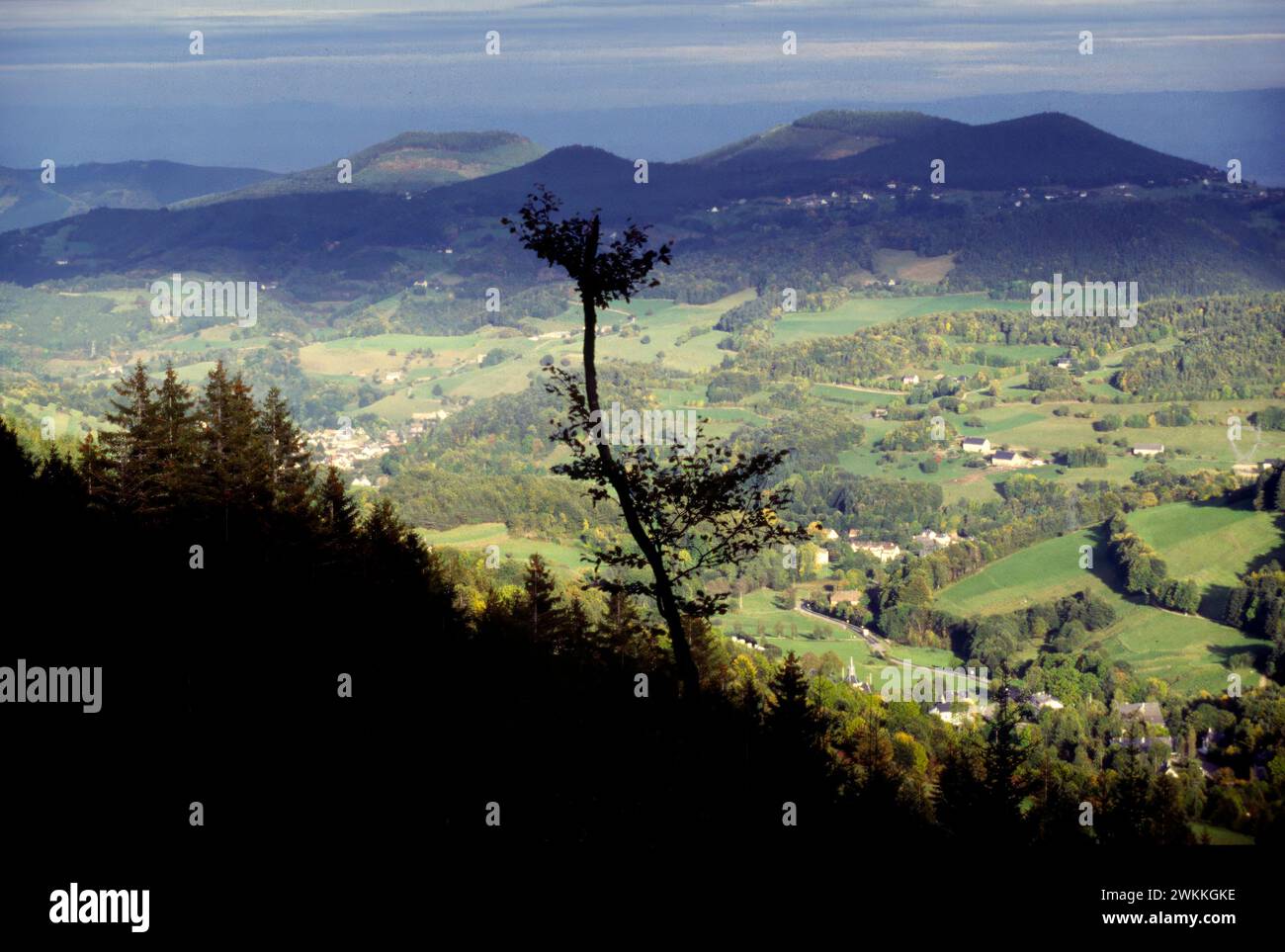 Landschaft, Elsass, Vogesenmassiv, Frankreich Stockfoto