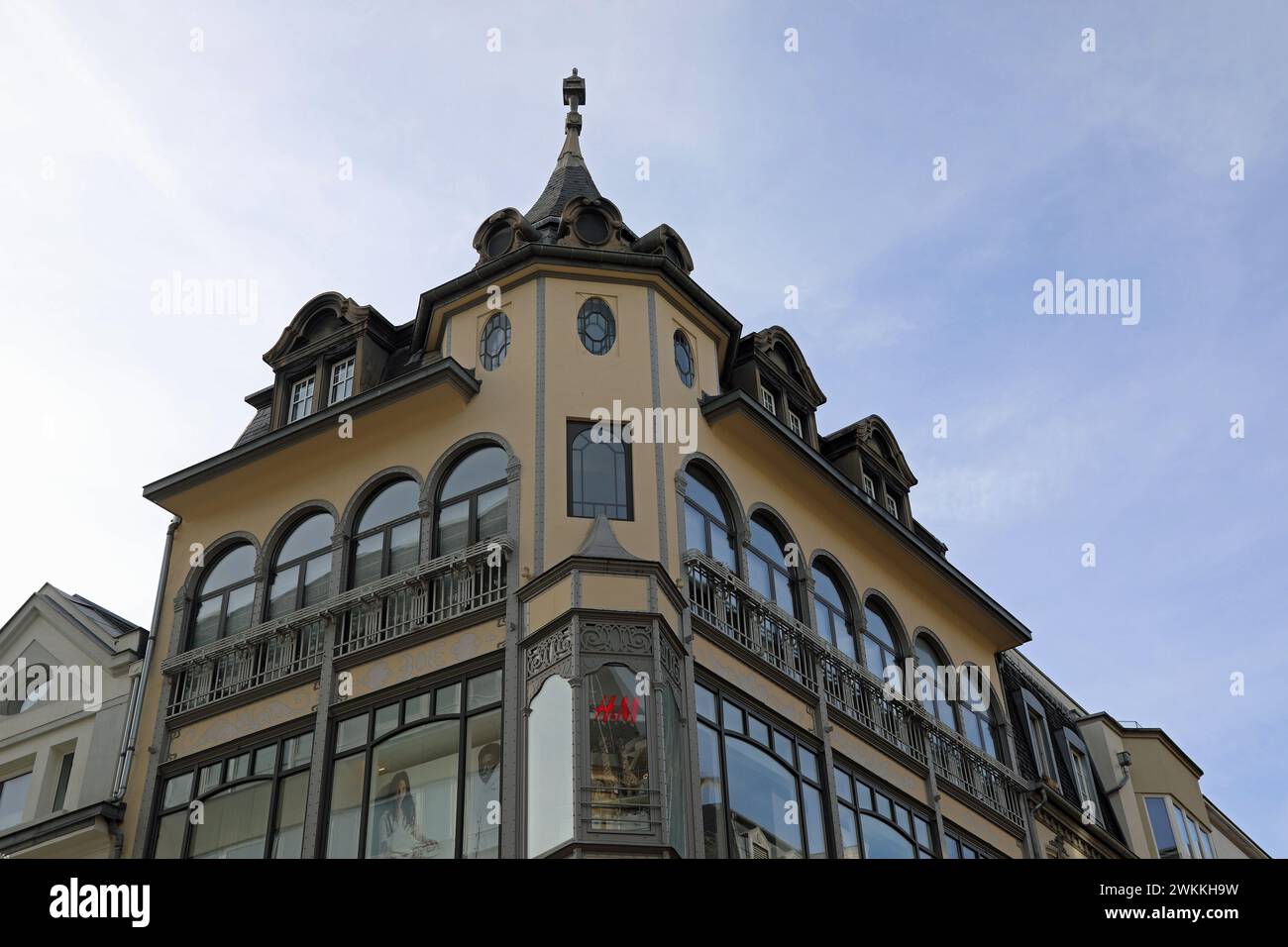 Magasin au Nouveau Paris-Gebäude in Luxemburg-Stadt Stockfoto